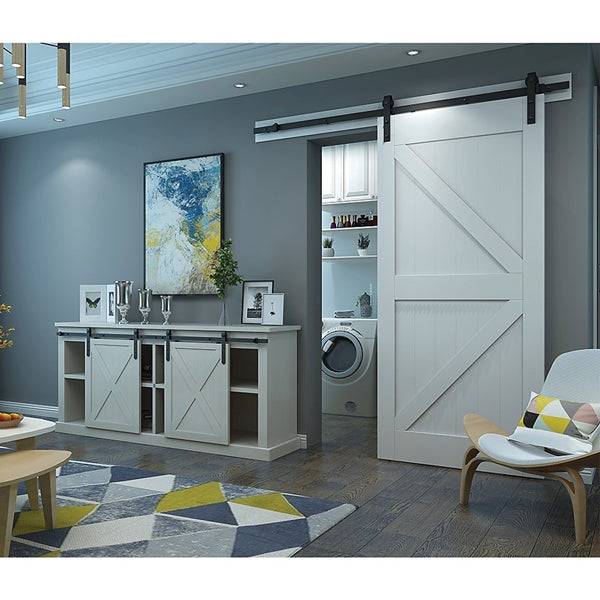 National Hardware N186-902 Sliding Door Hardware Mini Kit, 48 in L Track, Steel, Oil-Rubbed Bronze, Strap Mounting