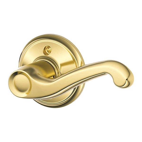 Schlage Flair Series F170 NV FLA 605 RH Dummy Lever, Brass