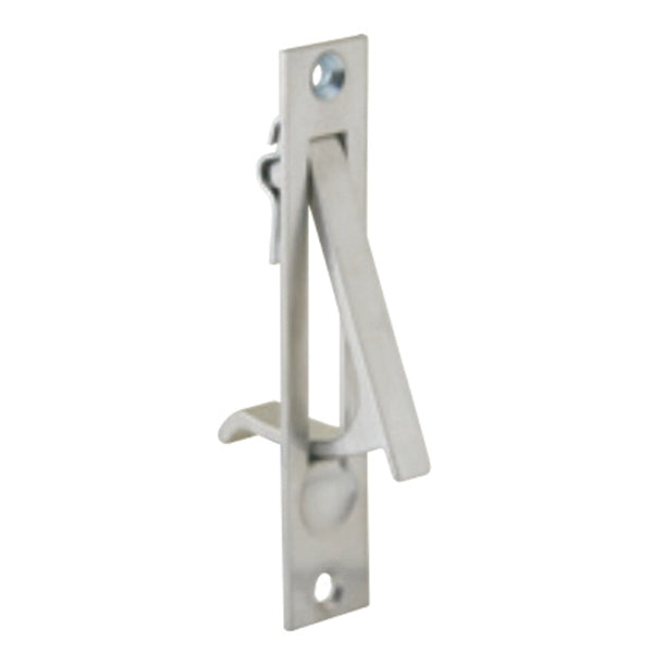 Schlage Ives Series 230B15 Sliding Door Edge Pull, 3/4 in W, 3-7/8 in H, Brass, Satin Nickel