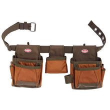 Load image into Gallery viewer, Bucket Boss 50250 Handyman&#39;s Rig, 52 in Waist, Poly Ripstop Fabric, Brown/Green, 11-Pocket
