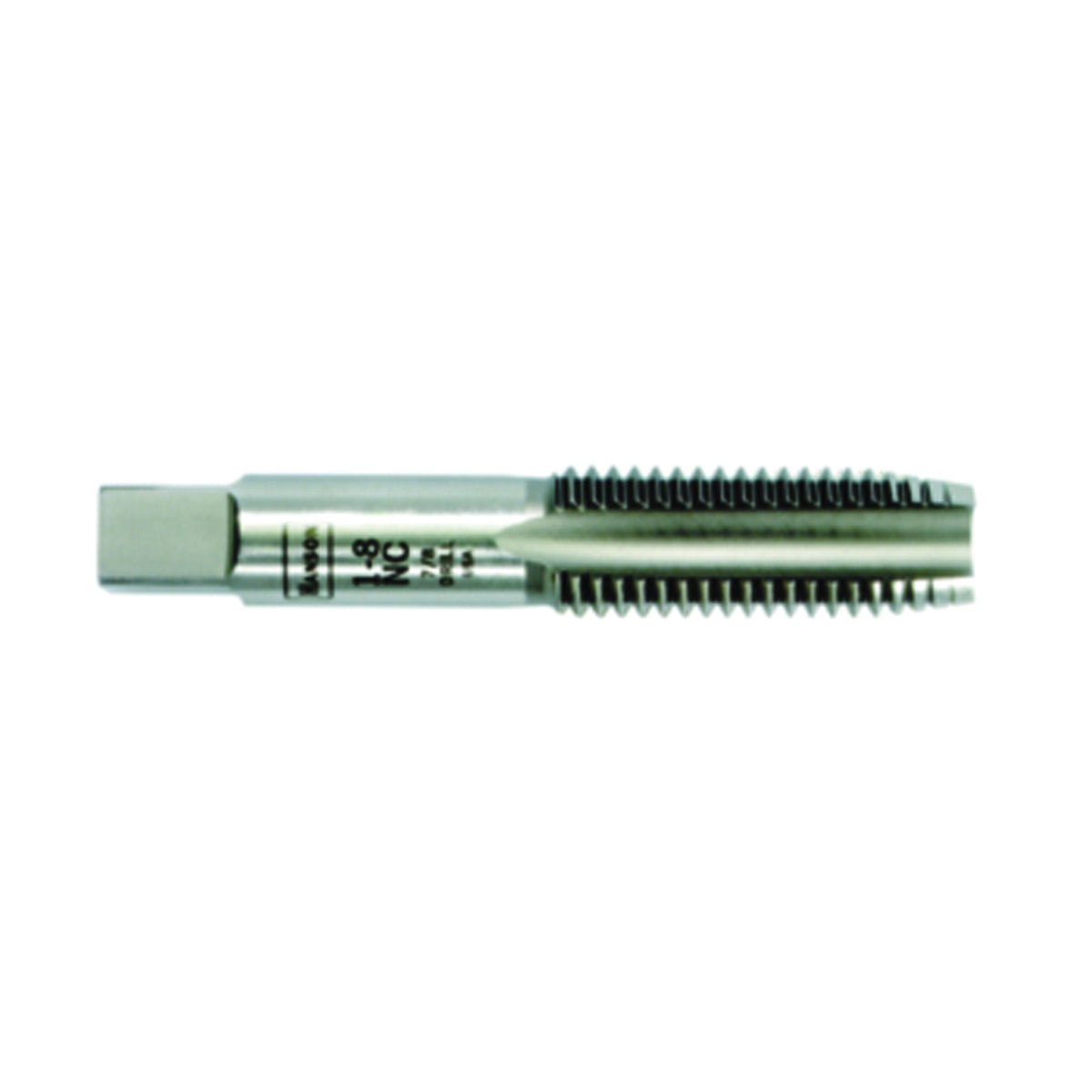 IRWIN 1465ZR Fractional Tap, 1-8 NC Thread, Plug Tap Thread, 4-Flute, HCS