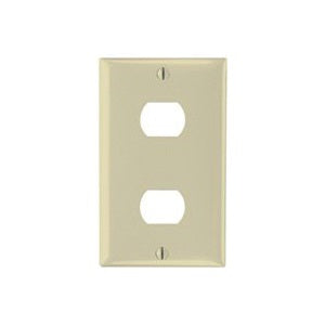 Legrand K2I Wallplate, 4-1/2 in L, 2-3/4 in W, 1 -Gang, Thermoset, Ivory