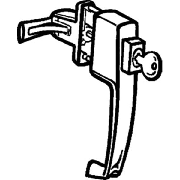 National Hardware N213-124 Pushbutton Latch, Zinc
