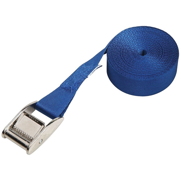 National Hardware N264-002 Lashing Strap, 12 ft L, Nylon/Steel, Blue, 160 lb Working Load