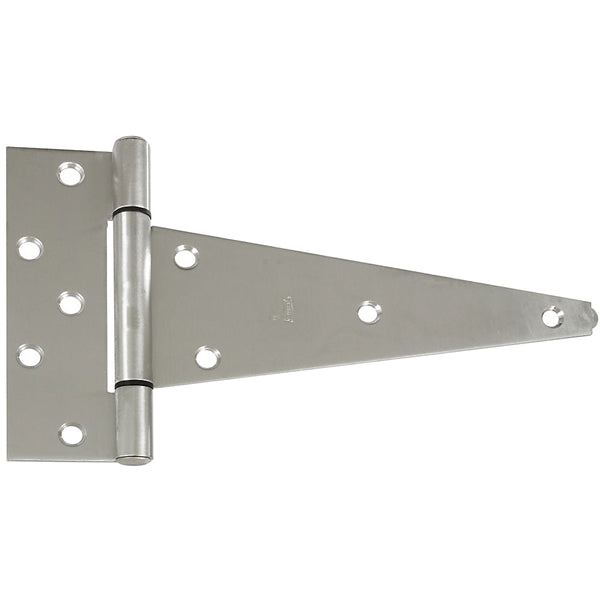 National Hardware N342-535 Extra Heavy-Duty Tee Hinge, Stainless Steel, Stainless Steel, Tight Pin