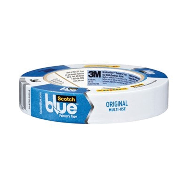 ScotchBlue 2090-24EVP Painter's Tape, 60 yd L, 0.94 in W, Crepe Paper Backing, Blue