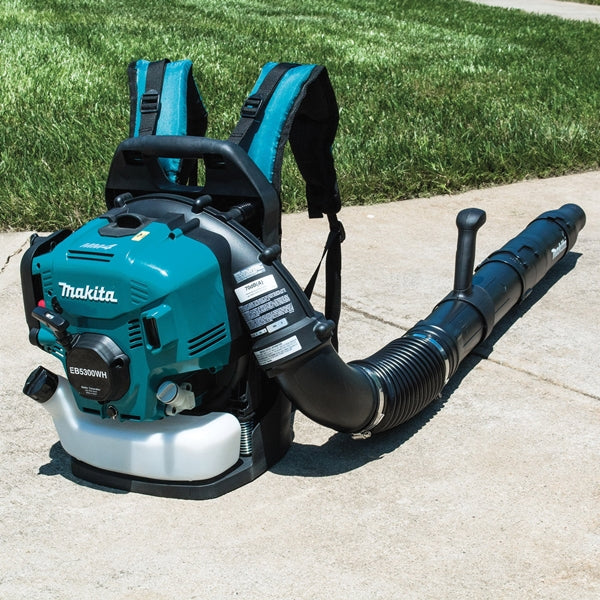 Makita EB5300WH Backpack Blower, Unleaded Gas, 52.5 cc Engine Displacement, 4-Stroke Engine, 516 cfm Air
