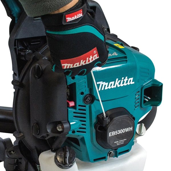 Makita EB5300WH Backpack Blower, Unleaded Gas, 52.5 cc Engine Displacement, 4-Stroke Engine, 516 cfm Air