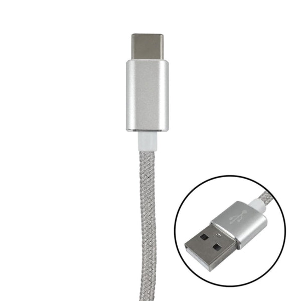 Zenith PM1003UCBW USB Cable, Silver Sheath