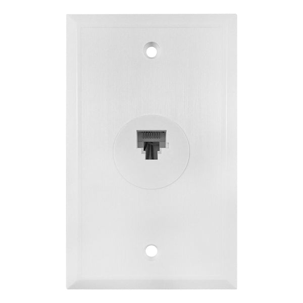 Amerelle VW6EW Wallplate, White, Flush Mounting