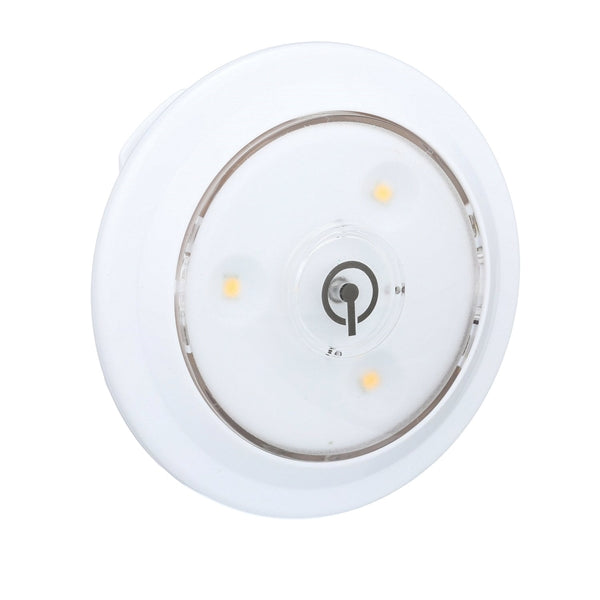 AmerTac LPL622WRC Accent Puck Light, LED Lamp, 55 Lumens, 3000 K Color Temp, White