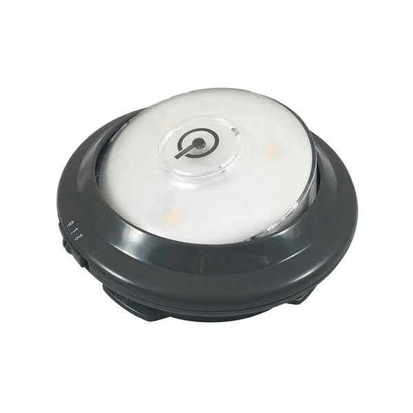 AmerTac LPL620XLL Accent Puck Light, LED Lamp, 55 Lumens, 3000 K Color Temp, Gray