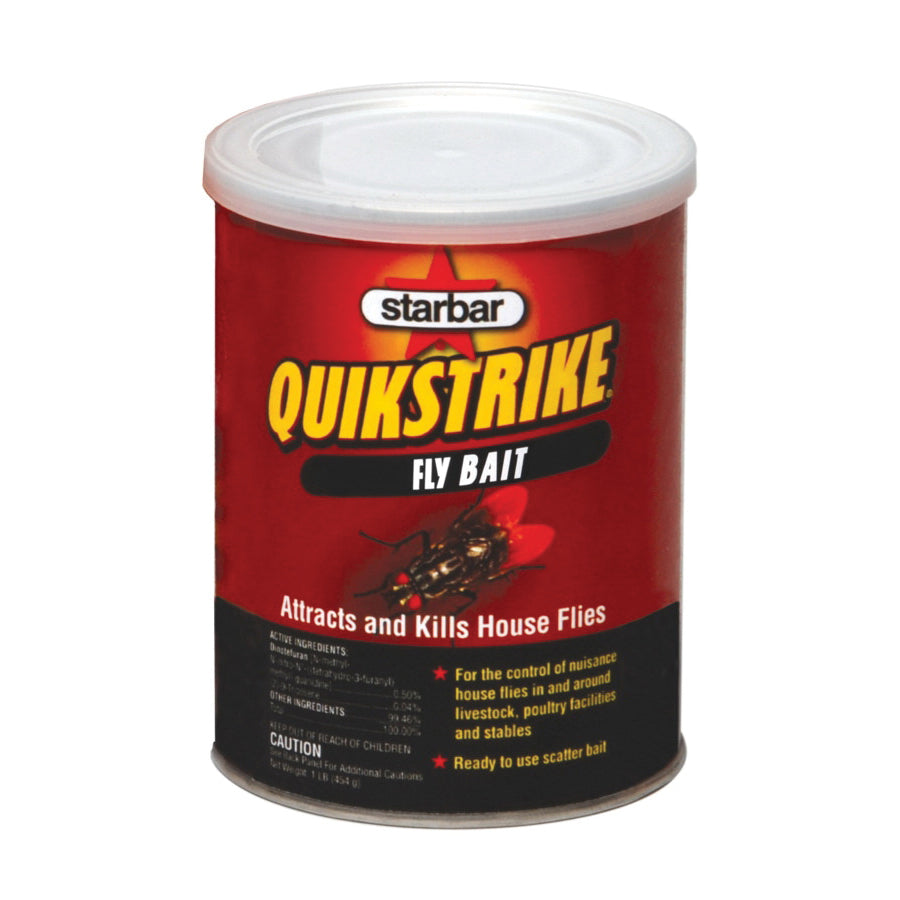 Starbar QuikStrike 100508299 Fly Bait, Granular, Fish, 1 lb Can