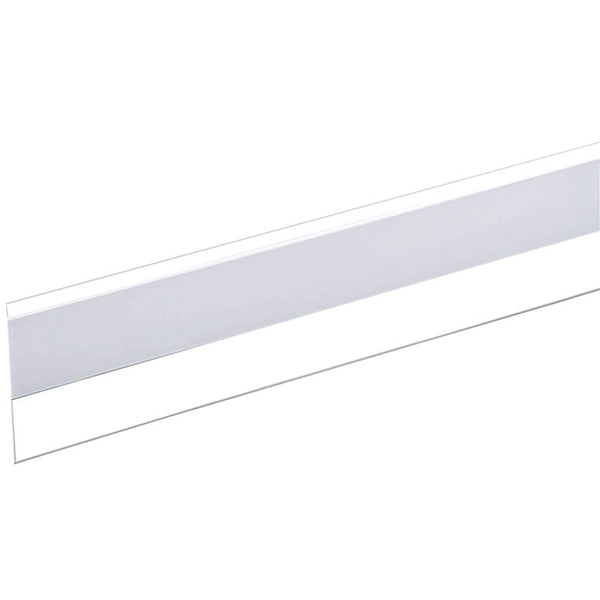 Frost King DS101CL Self-Stick Door Sweep, 36 in L, 1-1/2 in Insert, Vinyl Flange, Vinyl Insert