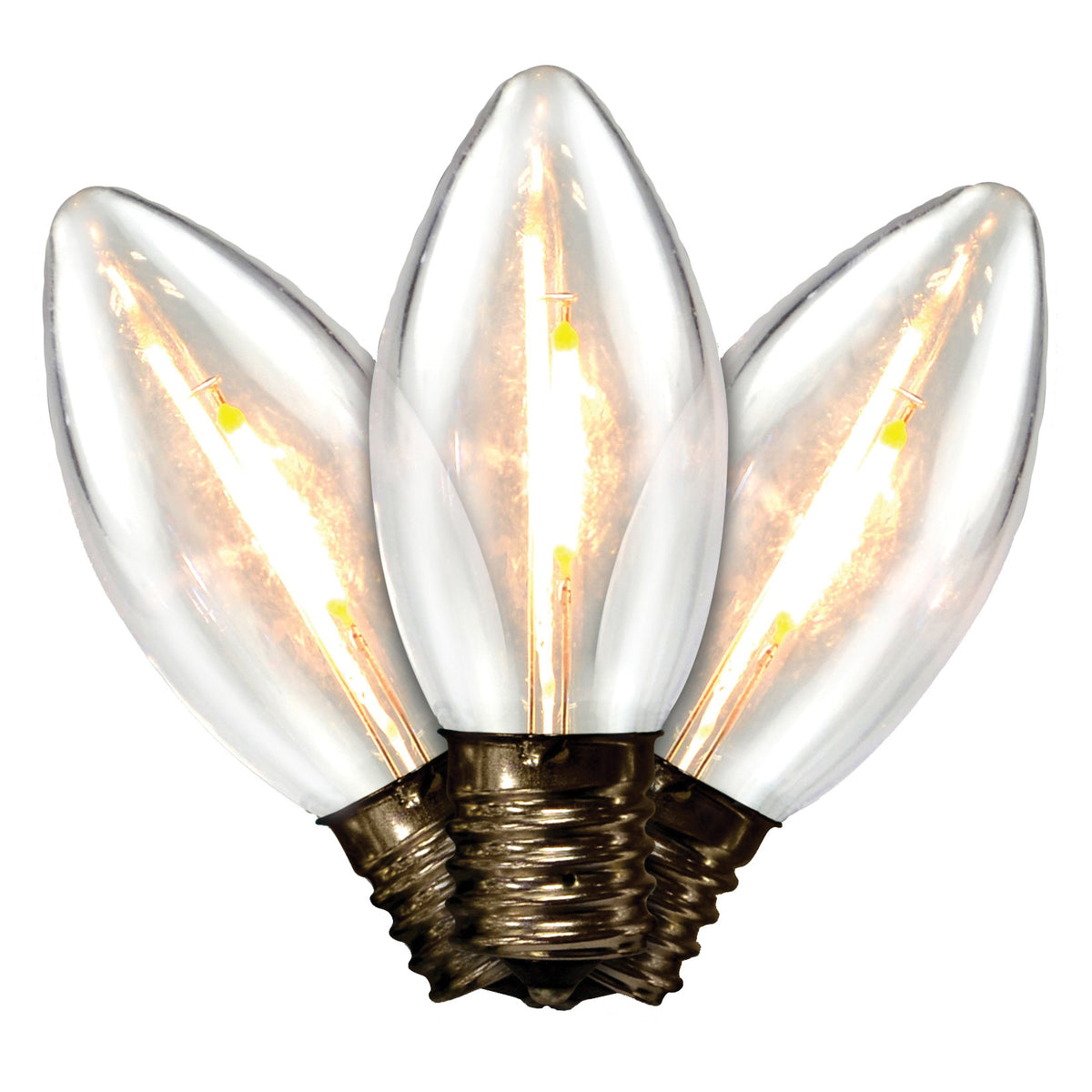 Holiday Bright Lights BU25FLDSC9-TWW Light Bulb, 0.6 W, Intermediate (E17) Lamp Base, LED Lamp, Warm White Light