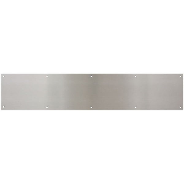 National Hardware N270-314 Kick Plate, 30 in L, 6 in W, Satin Nickel