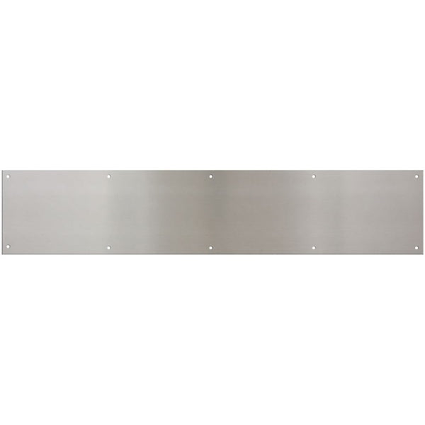 National Hardware N270-316 Kick Plate, 34 in L, 8 in W, Satin Nickel