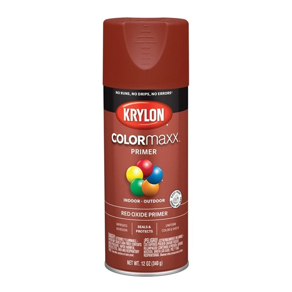 Krylon COLORmaxx K05583007 Primer, Red, 12 oz