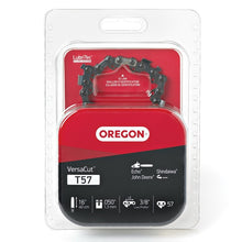 Load image into Gallery viewer, Oregon VersaCut T57 Chainsaw Chain, 16 in L Bar, 0.05 Gauge, 3/8 in TPI/Pitch, 57-Link
