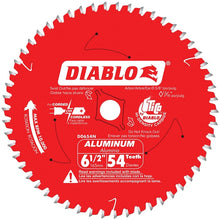 Load image into Gallery viewer, Diablo D0654N Circular Saw Blade, 6-1/2 in Dia, 5/8 in Arbor, 54-Teeth, Carbide Cutting Edge
