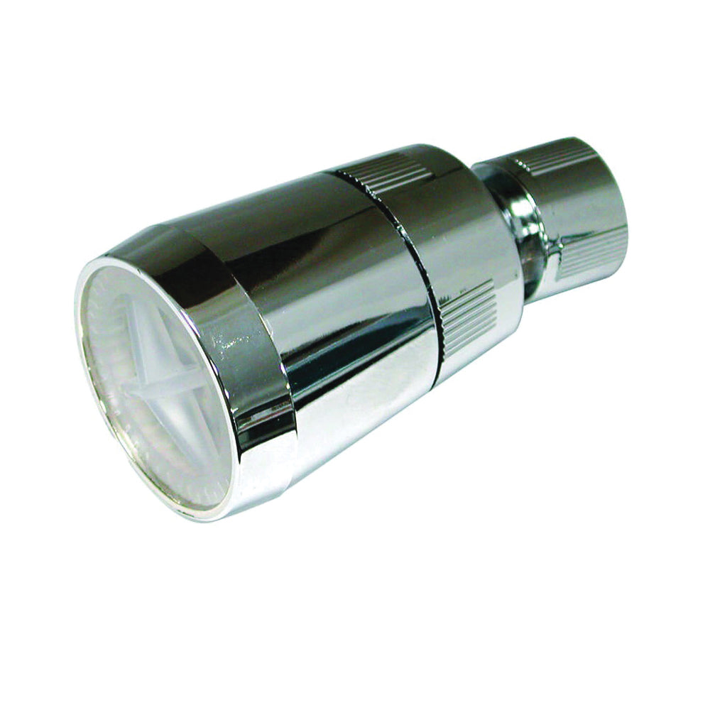 Danco 80779 Shower Head, 1.5 gpm, 1/2 in Connection, IPS, Plastic, Chrome, 1-3/4 in W