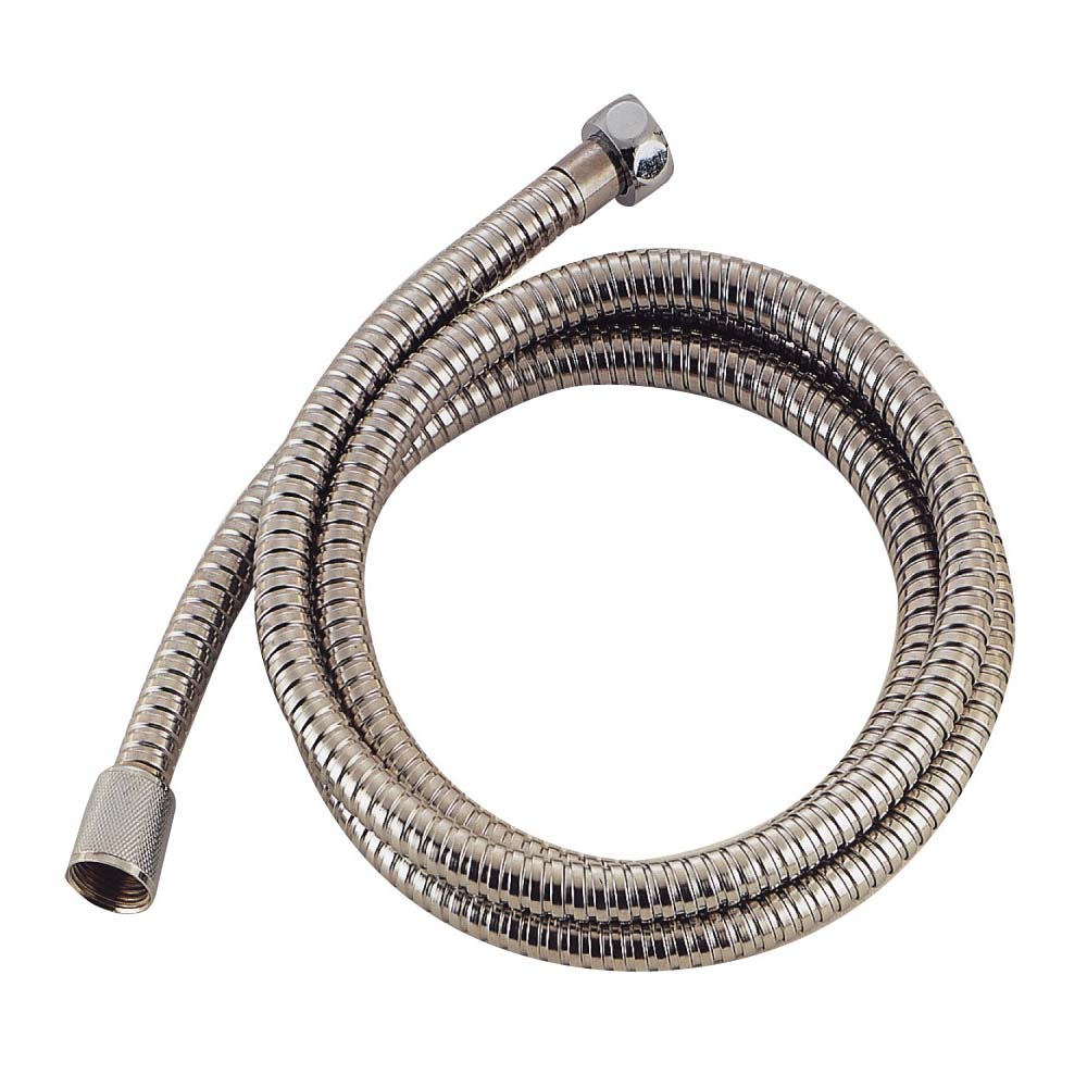 Boston Harbor B42034 Shower Hose with Hex Nut, 7/8 in Connection, 1/2-14 NPSM, G1/2, 72 in L Hose, Stainless Steel