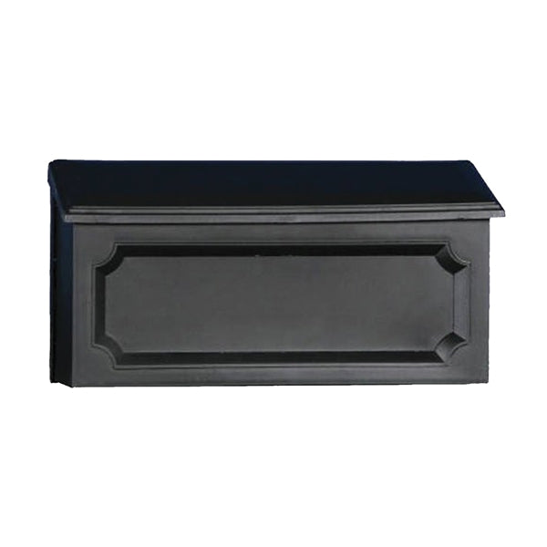 Gibraltar Mailboxes Windsor Series WMH00B04 Mailbox, 288.6 cu-in Capacity, Polypropylene, Black, 15-1/2 in W, 4.7 in D
