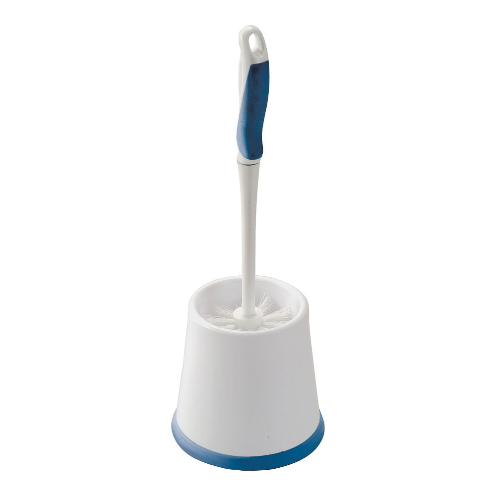 Simple Spaces YB34883L Toilet Bowl Brush with Caddy, 1 in L Trim, PP/PVC Bristle, 15 in L Brush, Plastic Holder