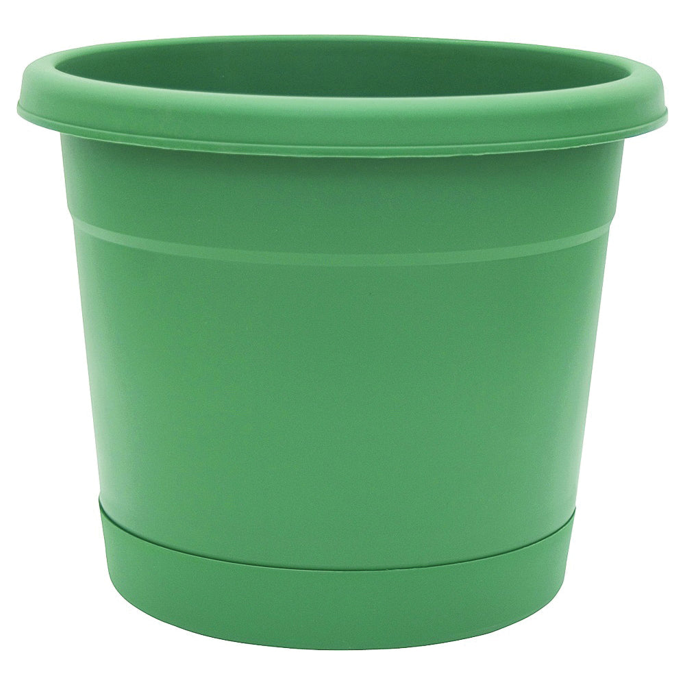 Southern Patio RR1606FE Rolled Rim Planter, 17-1/2 in W, 17-1/2 in D, Round, Plastic, Fern