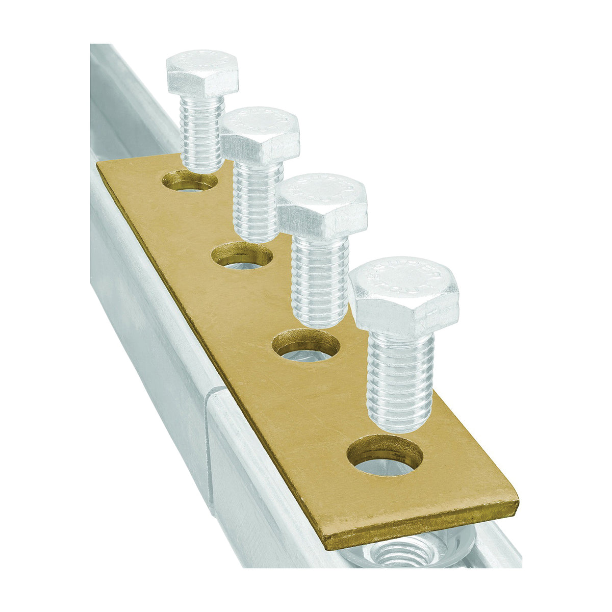 SuperStrut 200 ZX207-10 Bracket Splice Plate, Steel, Gold, Galvanized