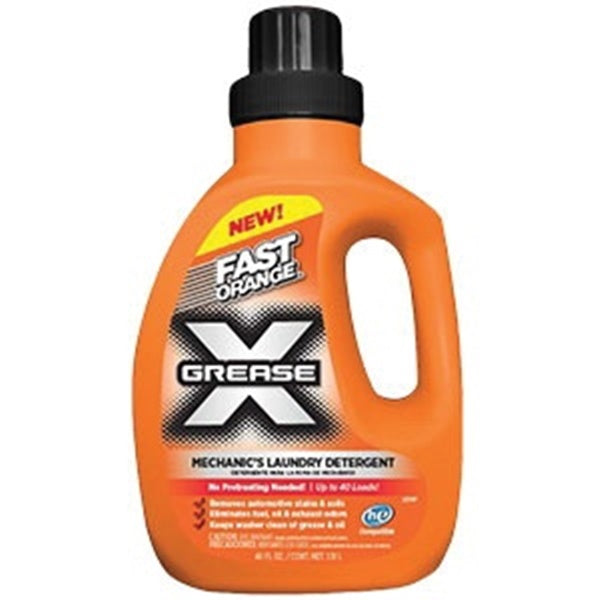 FAST ORANGE 22340 Mechanics Laundry Detergent, 40 fl-oz Bottle, Liquid, Citrus