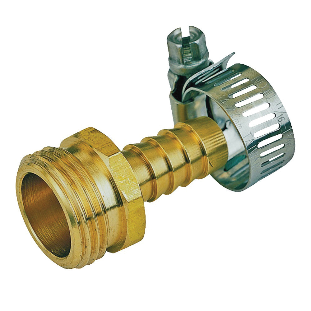 Landscapers Select GB934M3L Hose Coupling, 1/2 in, Male, Brass, Brass