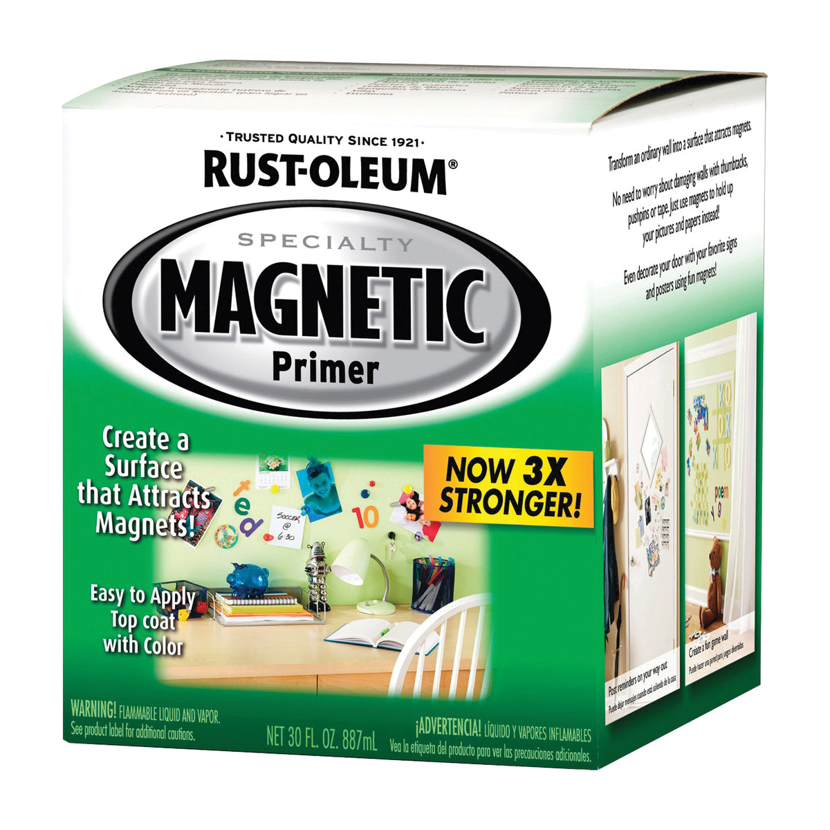 RUST-OLEUM SPECIALTY 247596 Magnetic Primer, Smooth, Liquid, 1 qt, Can