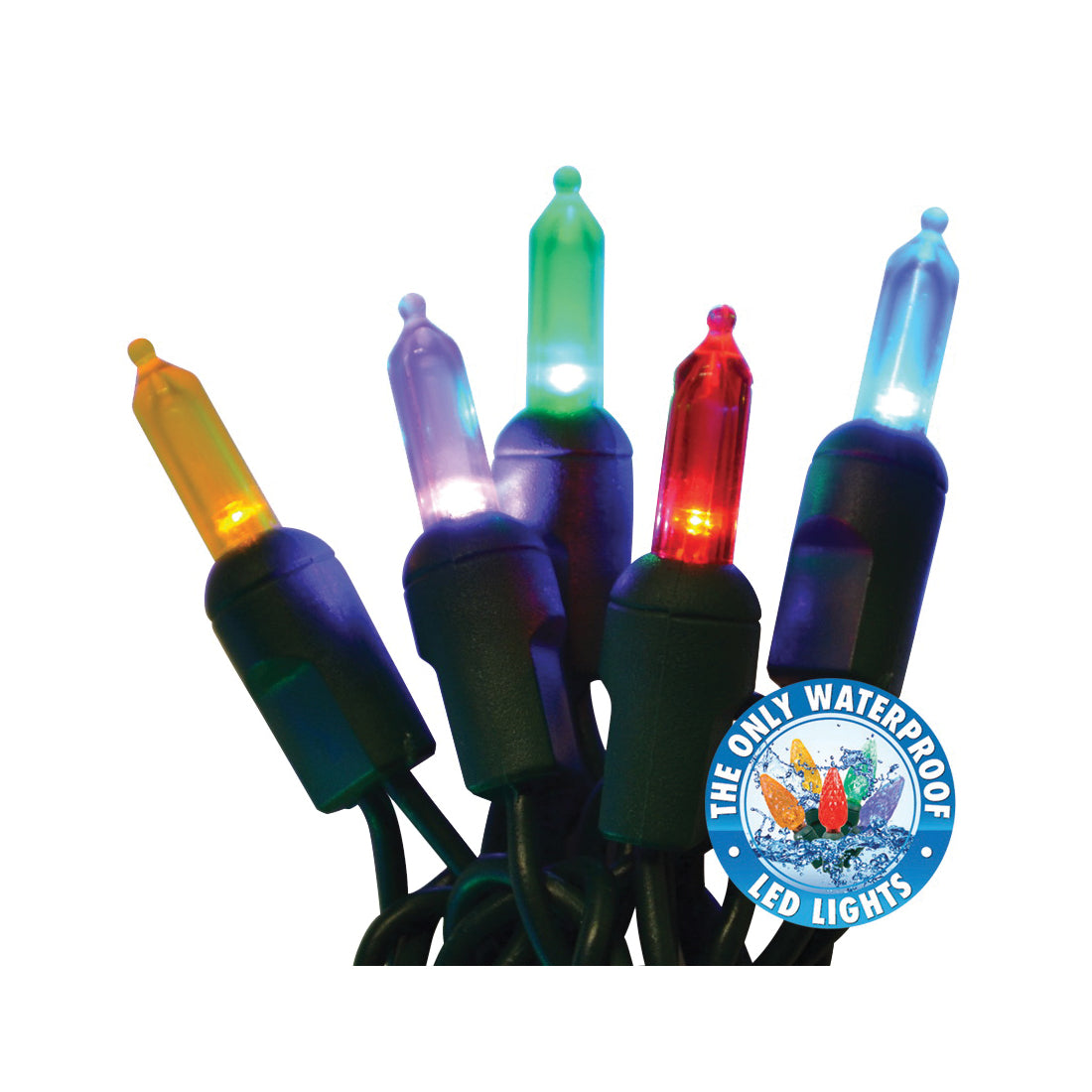Holiday Bright Lights LEDBX-T550-MU6 Light Set, 50-Lamp, LED Lamp, Multi-Color Lamp, 50,000 hr Average Life