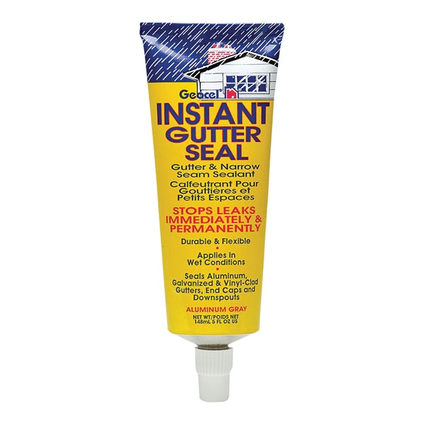 Geocel 29002 Gutter and Narrow Seam Sealant, Gray, Liquid, 5 fl-oz Tube