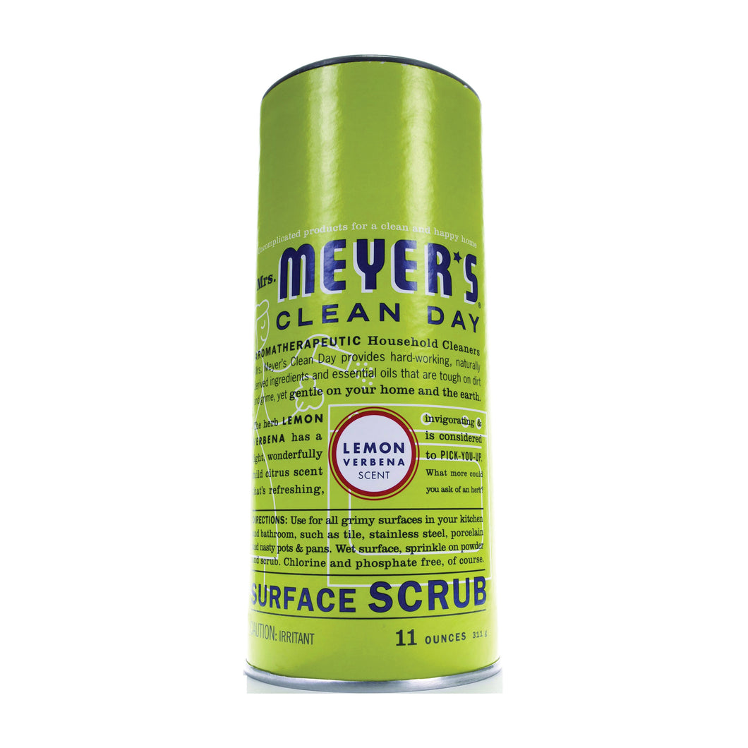 Mrs. Meyer's Clean Day 14236 Surface Scrub, 11 oz Bottle, Powder, Lemon Verbena