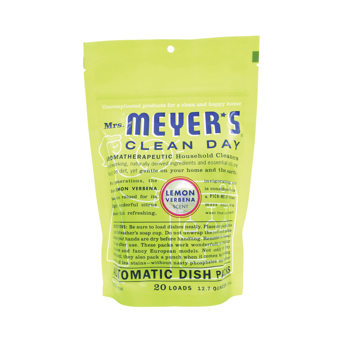 Mrs. Meyer&#39;s 14264 Dishwasher Soap Pack, Citrus, White