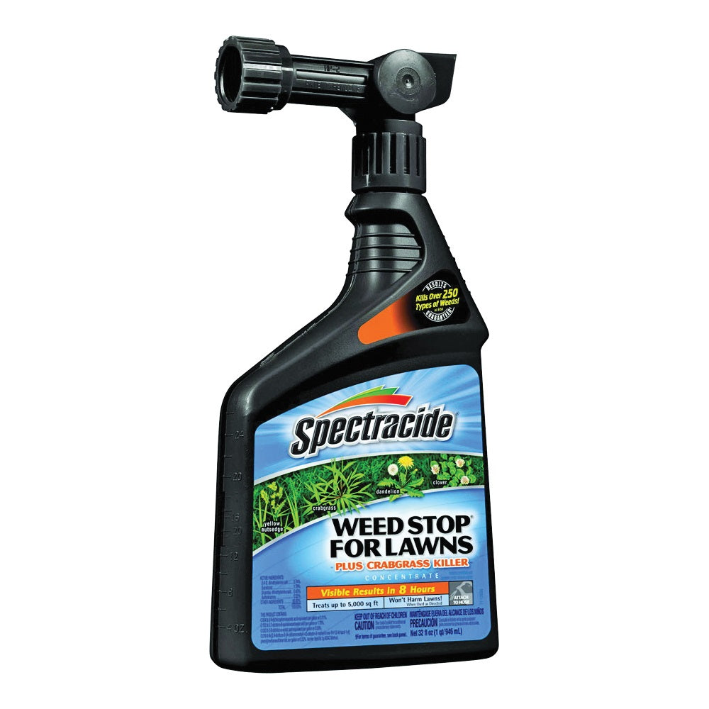 Spectracide HG-95703 Weed and Crabgrass Killer, Liquid, Brown, 32 oz