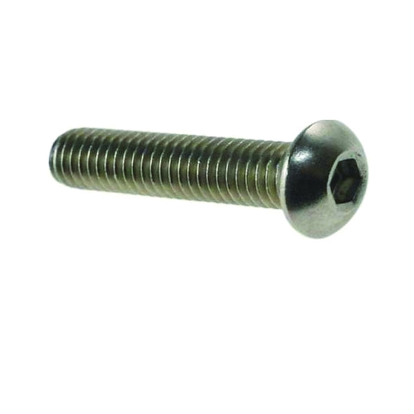 Ram Tail RT-BS-75 Cap Screw, M6 RH Thread, Button Head, 316 Stainless Steel