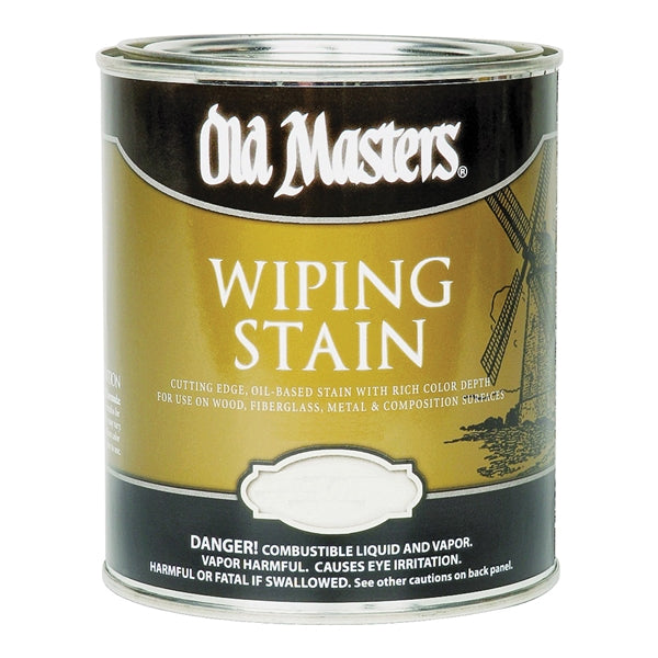 Old Masters 12004 Wiping Stain, Dark Walnut, Liquid, 1 qt, Can