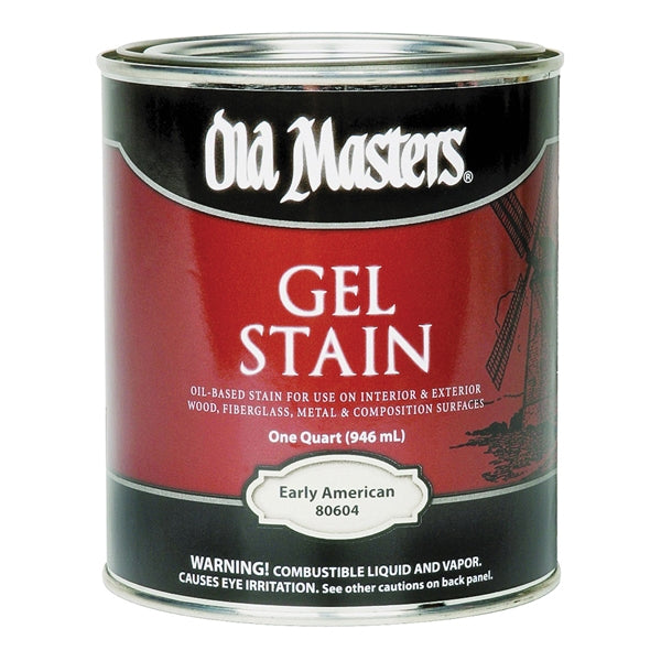 Old Masters 80604 Gel Stain, Early American, Liquid, 1 qt, Can