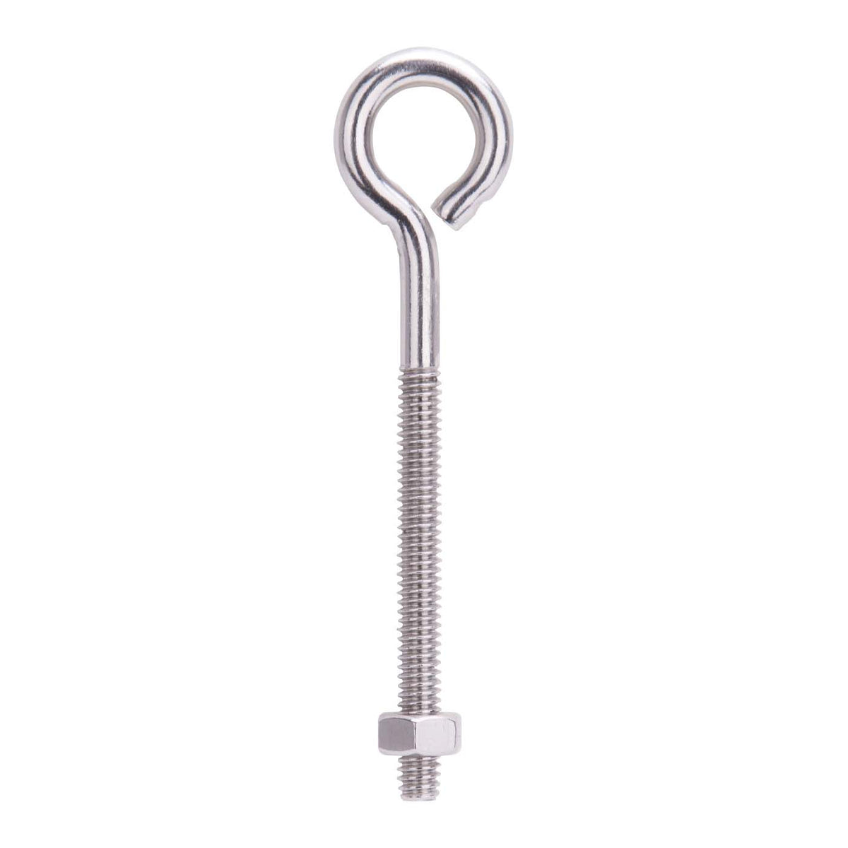 ProSource LR295 Eye Bolt, 6 mm Thread, Machine Thread, 2-1/4 in L Thread, 15/16 Dia Eye, 182 lb Working Load