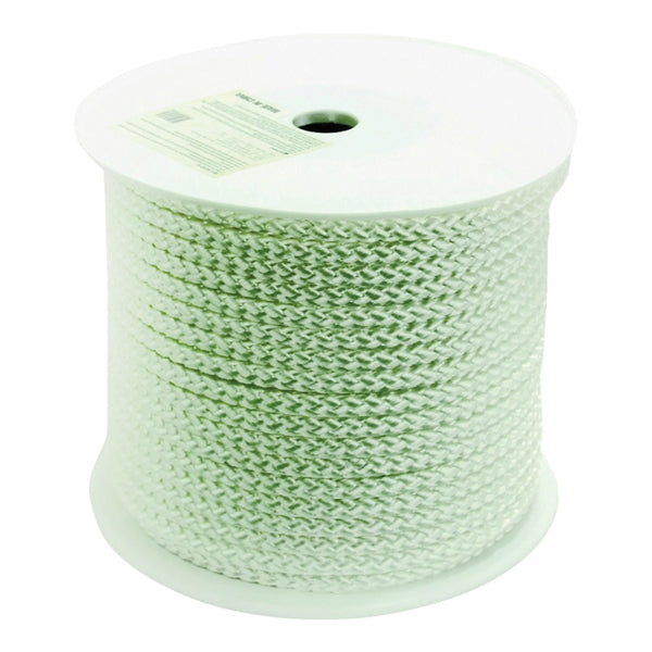 Wellington 16223 Rope, 1/2 in Dia, 250 ft L, Nylon, Silver/White