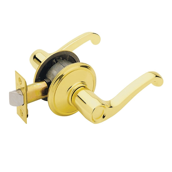 Schlage Flair Series F10V FLA 605 Passage Lever, Zinc, Brass