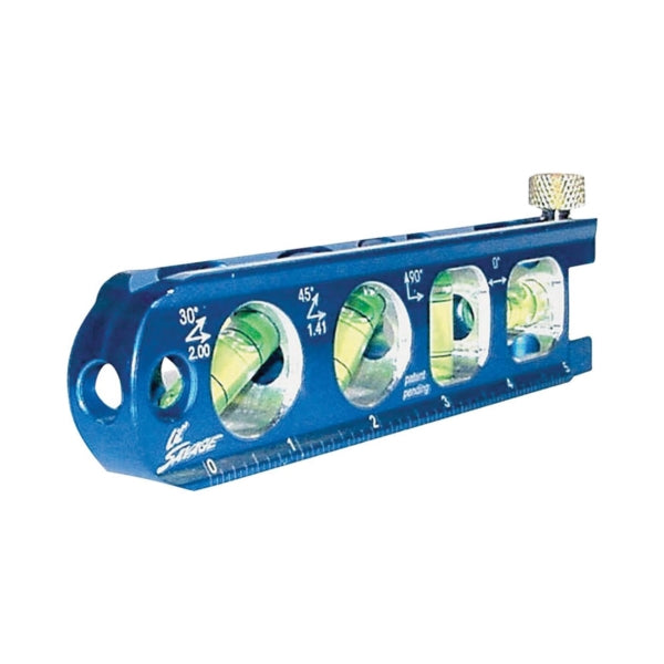 Swanson SAVAGE Series TL041M Torpedo Level, 6 in L, 4-Vial, Magnetic, Aluminum