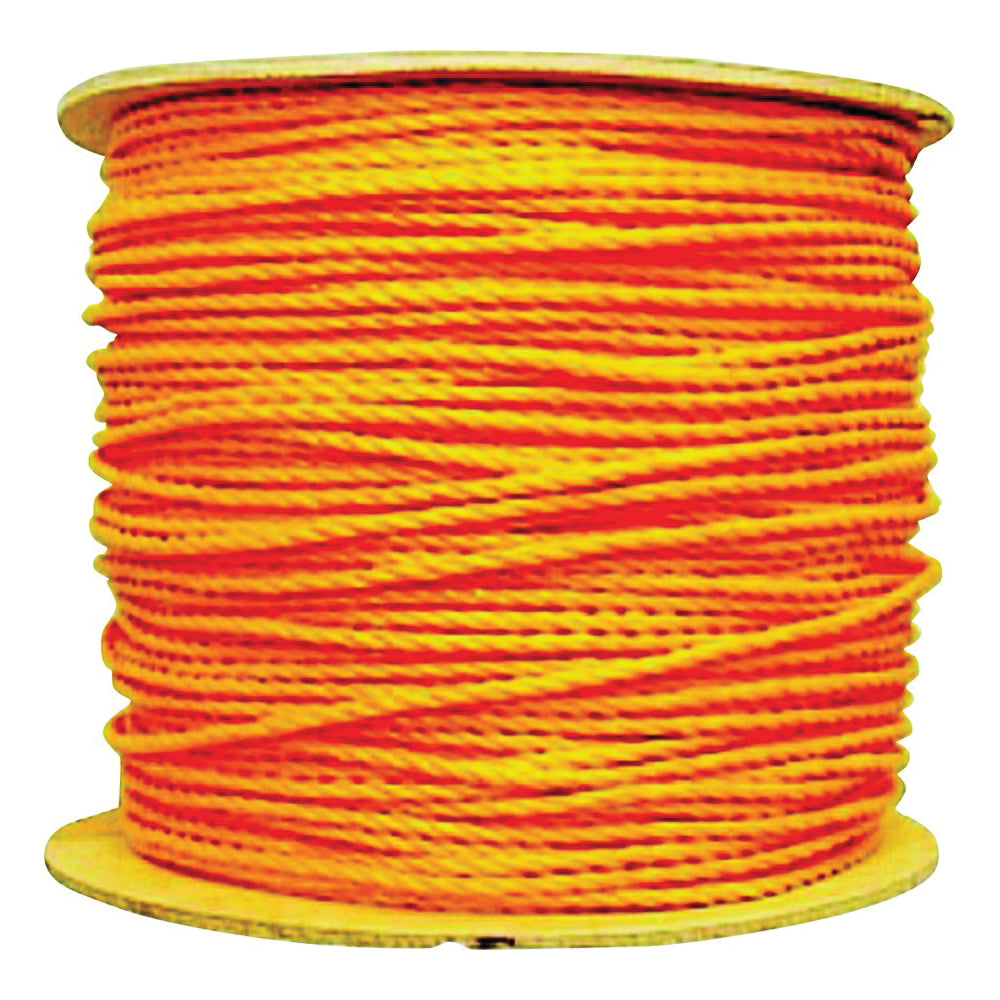 Wellington 14990 Rope, 1/4 in Dia, 1200 ft L, 106 lb Working Load, Polypropylene, Yellow