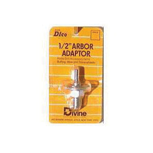 Dico 535-ARBOR Arbor Adapter, Silver, For: Mounting Buffing Wheels