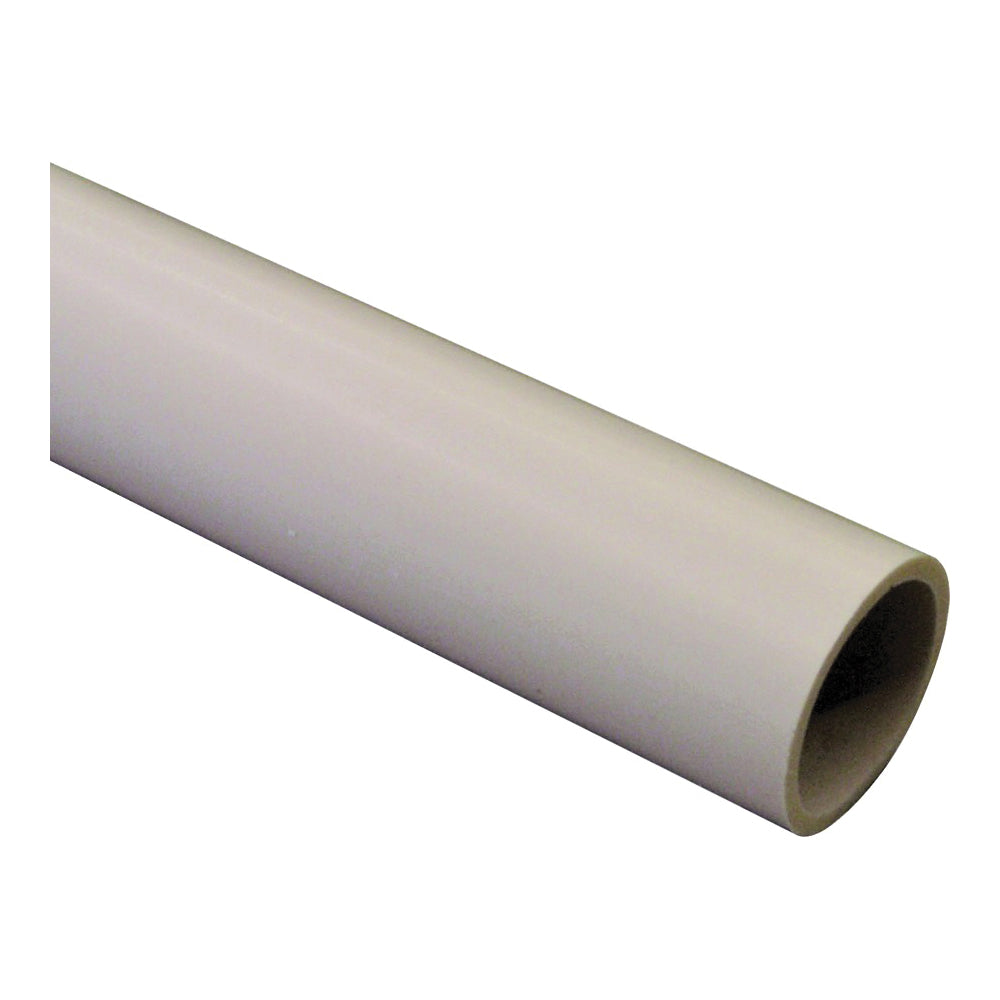 GENOVA 70011F Pipe, 1-1/2 in, 10 ft L, SCH 40 Schedule, White