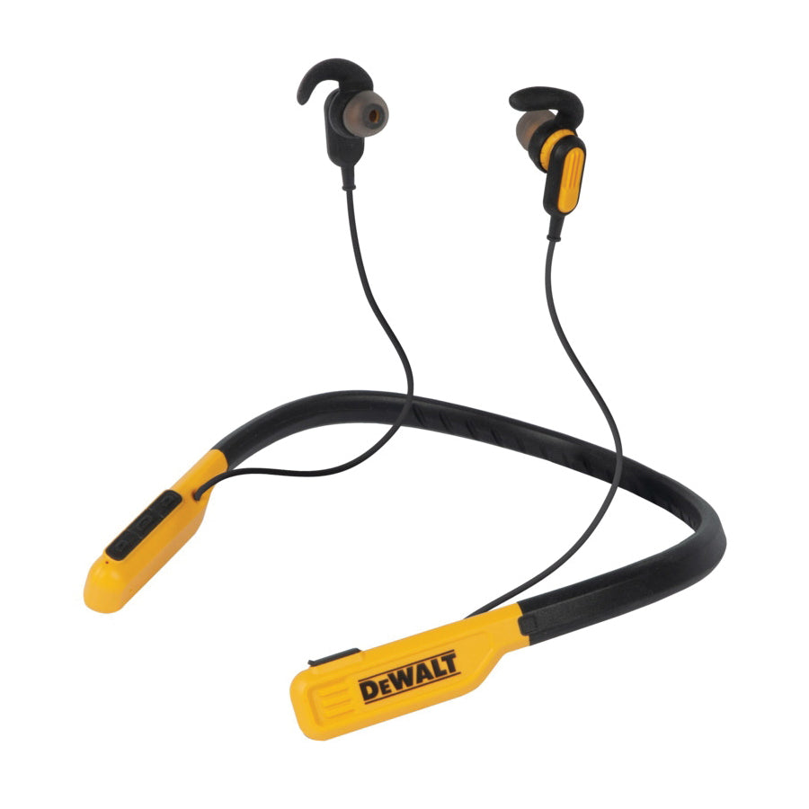 DeWALT 190 2091 DW2 Earphones, 5.0 Bluetooth, Black/Yellow