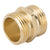 Landscapers Select GHADTRS-3 Garden Hose Connector, 3/4 x 3/4 in, MNH x MNH, Brass, Brass